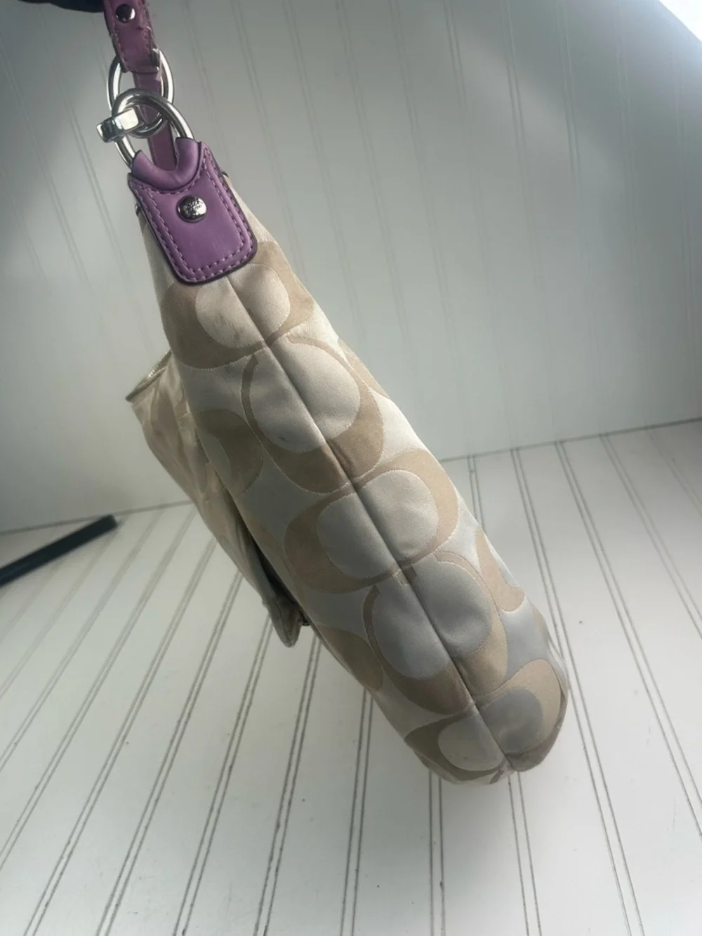 Coach Kristin Hobo Bag Signature C Monogram Vintage Y2K Shoulder Bag - Picture 12 of 16